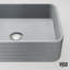 Cadman 18" L x 13" W x 5" H Grey Handmade Rectangular Vessel Bathroom Sink