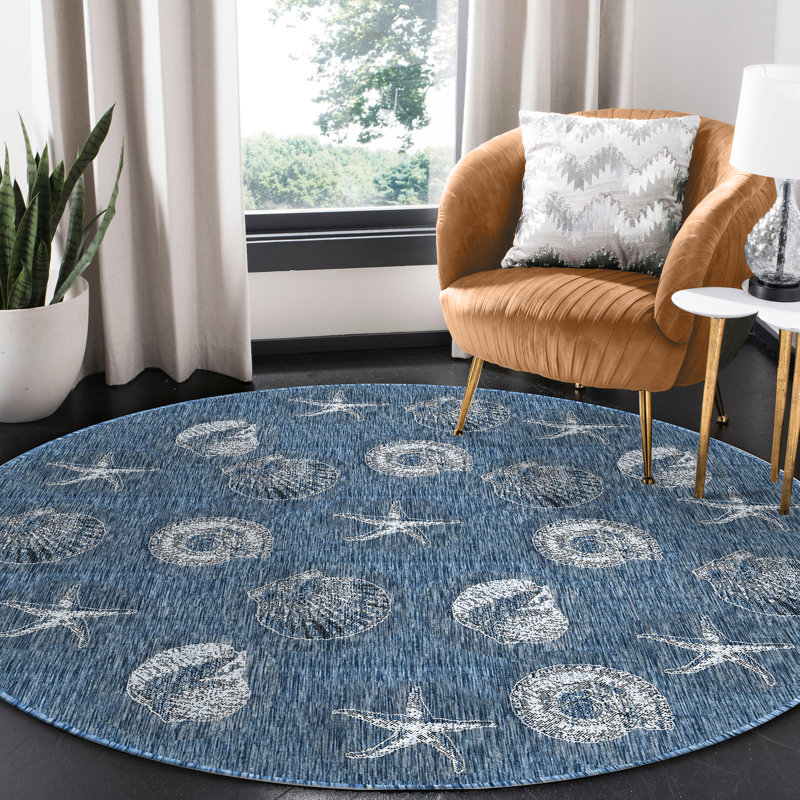 Tapis intérieur / extérieur Ashwin, Rond 7 pi 10 po