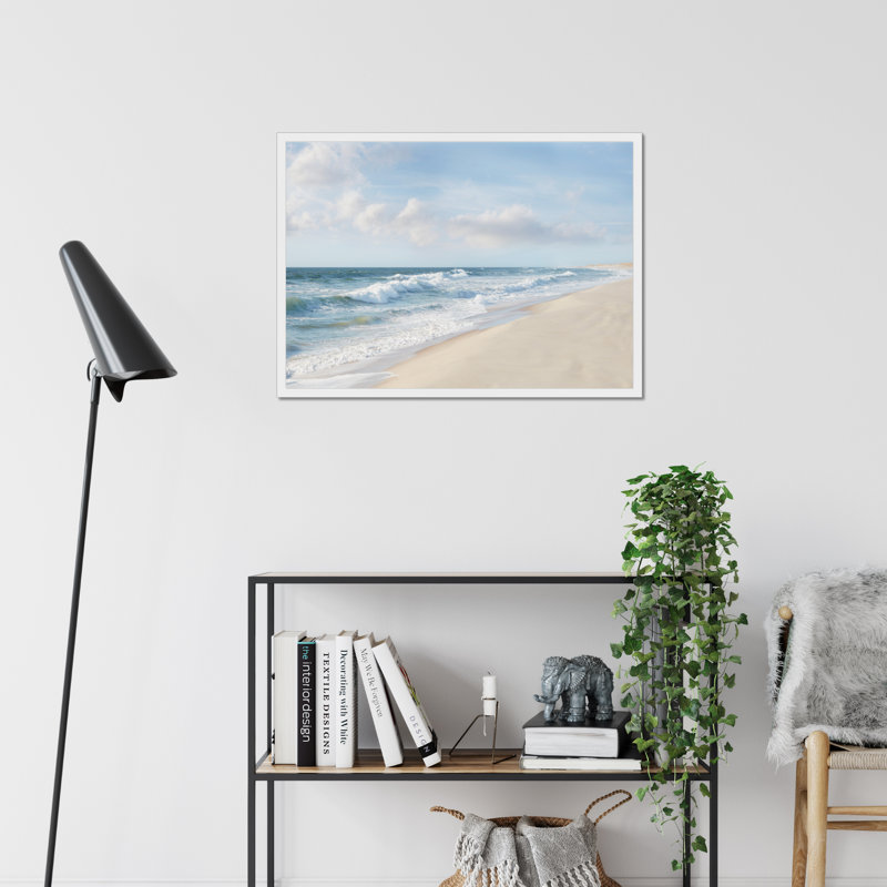 Hamptons II by James McLoughlin - Print, 34cm H x 50cm W, White Framed Paper Print