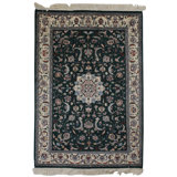 Global Rug One-of-a-Kind Hand-Knotted Kashan 4'1" x 6' Wool Area Rug