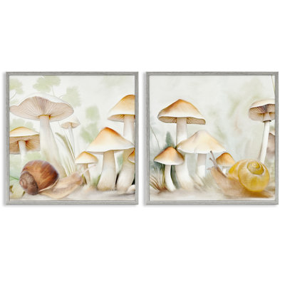  «Snail ramp» par Mushroom, ensemble de 2 giclées par Kim Allen