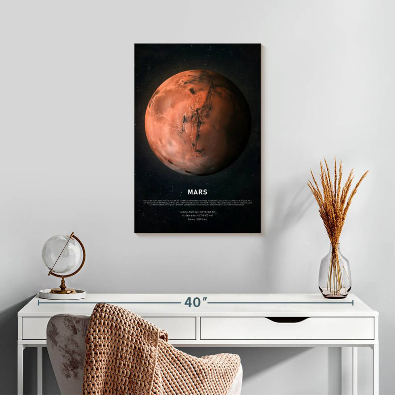 Description de Mars, H 24 po x l 16 po