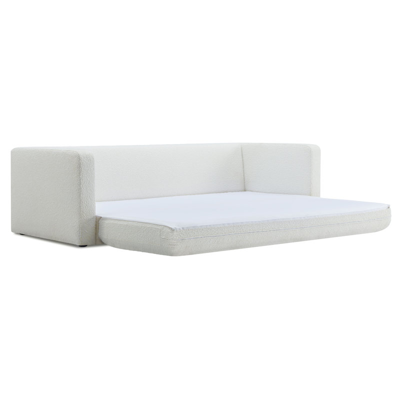 Tov Furniture Ryan Cream Boucle Sofa Bed, Cream Boucle