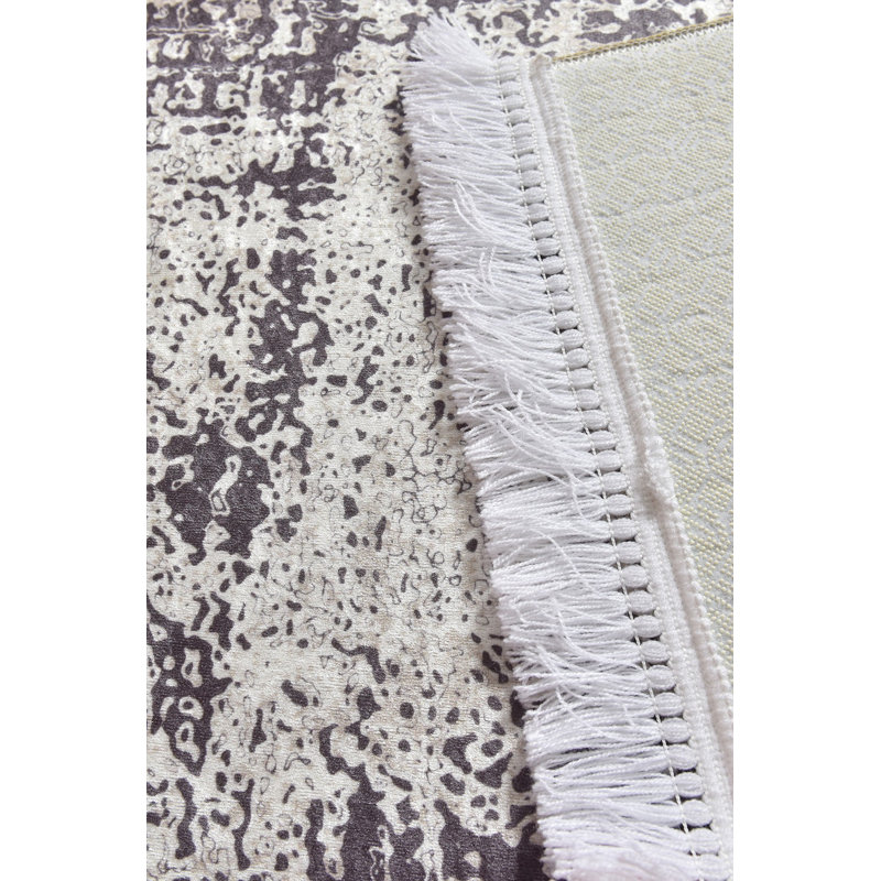 Premium Area Rug (5.2 x 7.5 ft), 100% Polyester, 0.2 in Pile Height | Antibacterial, Non-Slip Underside, Machine Washable | Elegant Design for Living Room & Bedroom Decor, Soft and Durable