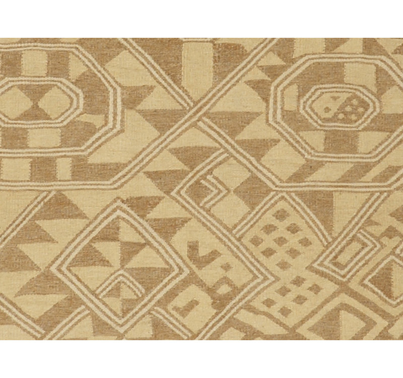 Geometric Area Rug in Light Brown
