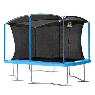 Machrus Moxie 8 x 12 FT Rectangular Outdoor Trampoline Set with Premium Safety Enclosure â Gymnastics Rectangular Trampoline for Kids and Adults -  MXRTG03-812-CB