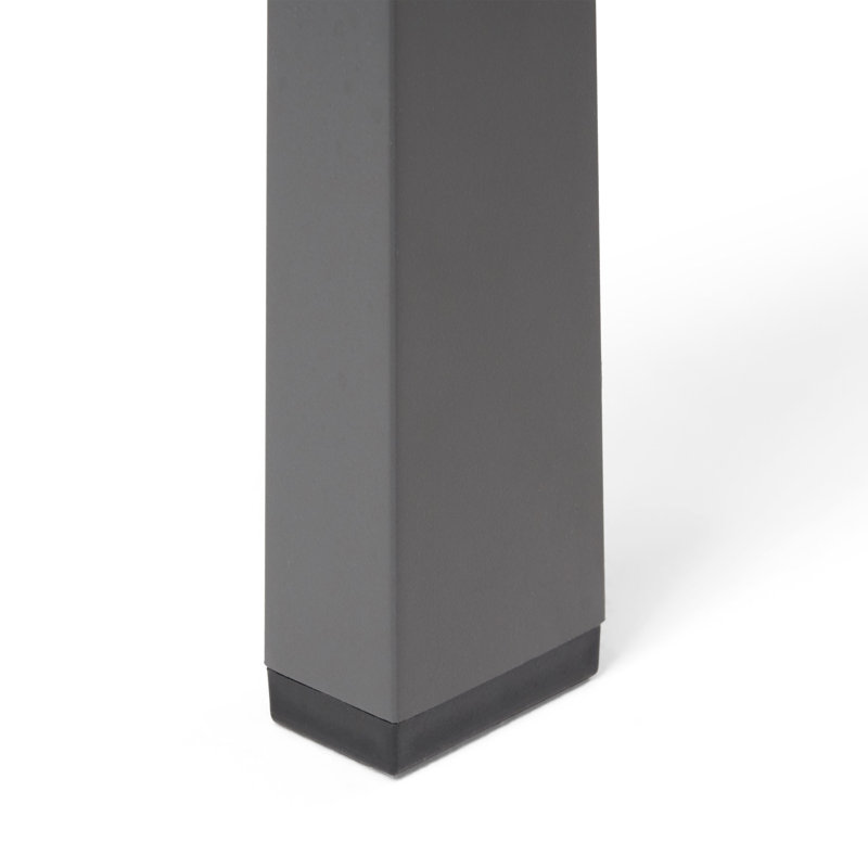 Table d'appoint Algona, Gris/gris mat
