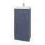 Meuble-lavabo H 32,6 po, 1 porte, 1 tablette, bleu Alby - Salle de bain-823841408