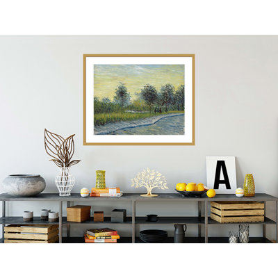 Carré Saint-Pierre au coucher du soleil par Vincent van Gogh, impression giclée encadrée