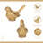 Verdor Golden Swallow Bird Cast Iron Decor