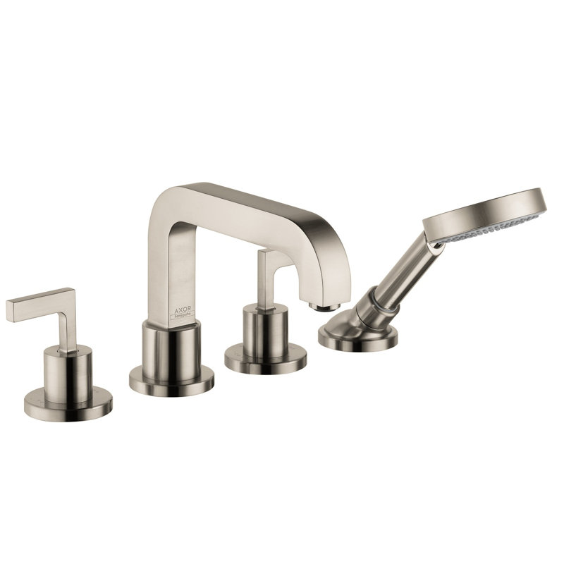 Citterio Tub Filler with Diverter, Brushed Nickel