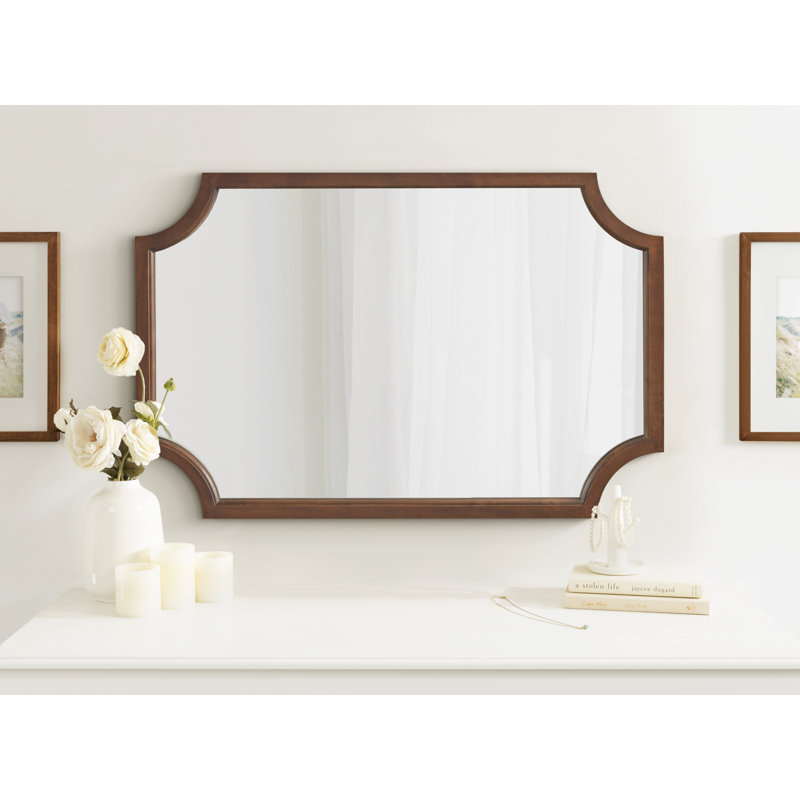Miroir d'appoint Mertztown Glam, Gris, 36 po x 24 po