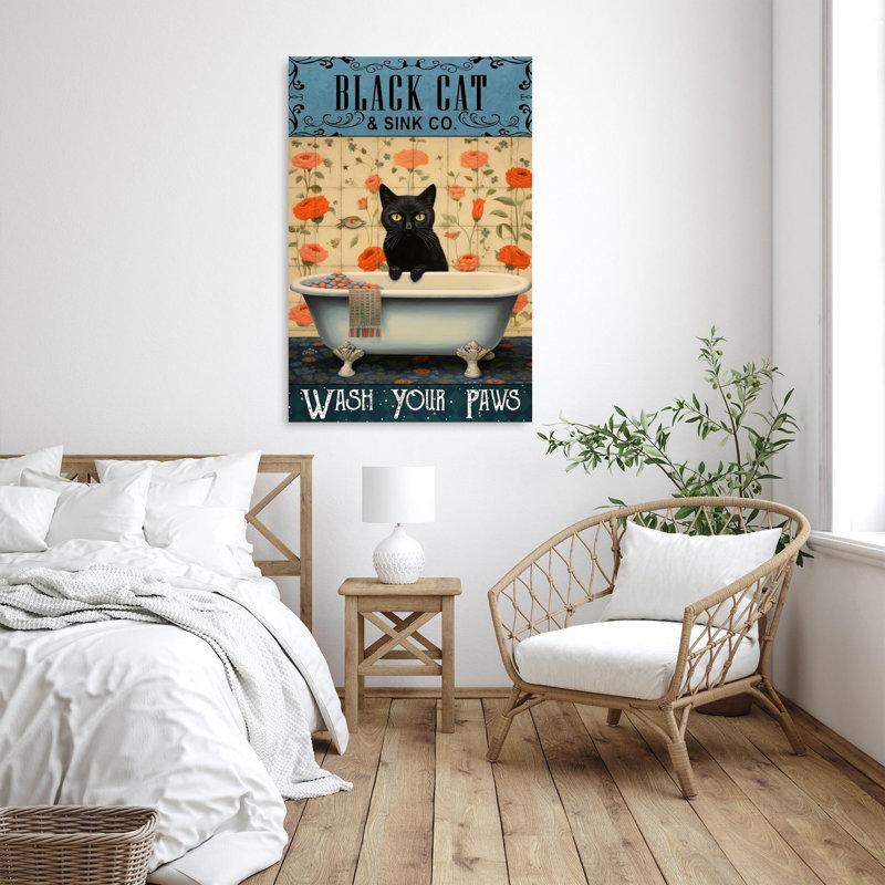 " Black Cat Sink Co ", 20" H x 16" W x 1.25" D