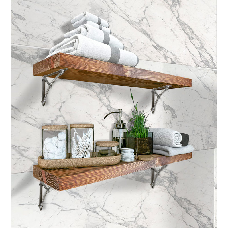 Support demi-rond Stalbridge avec support, Métal antique