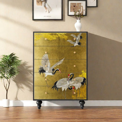 30in Five Drawer Painted Sideboard