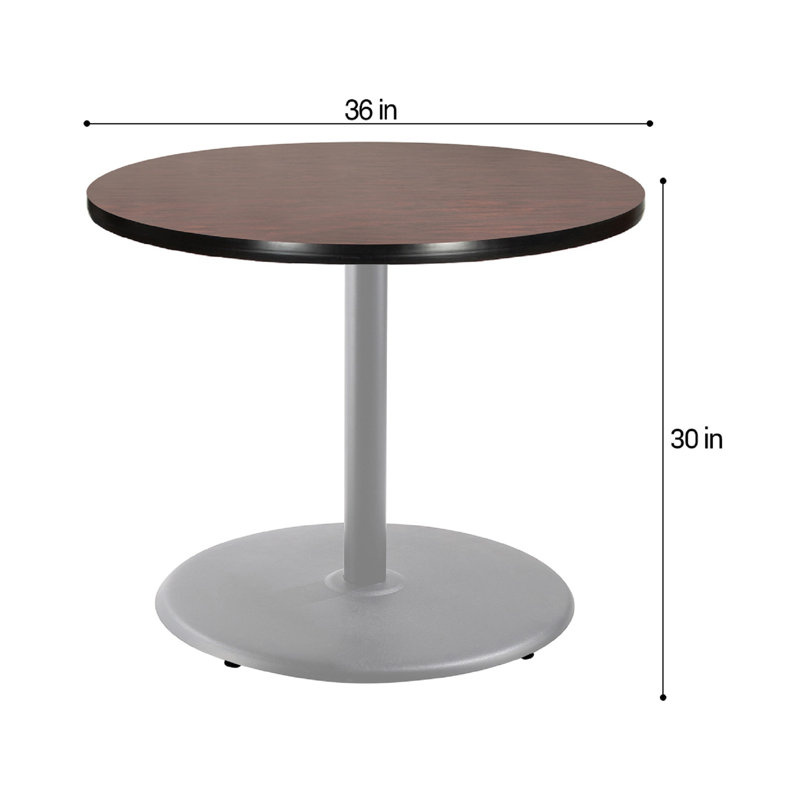 Table basse Bennet, H 30 po x L 36 po x l 36 po, Gris, Acajou