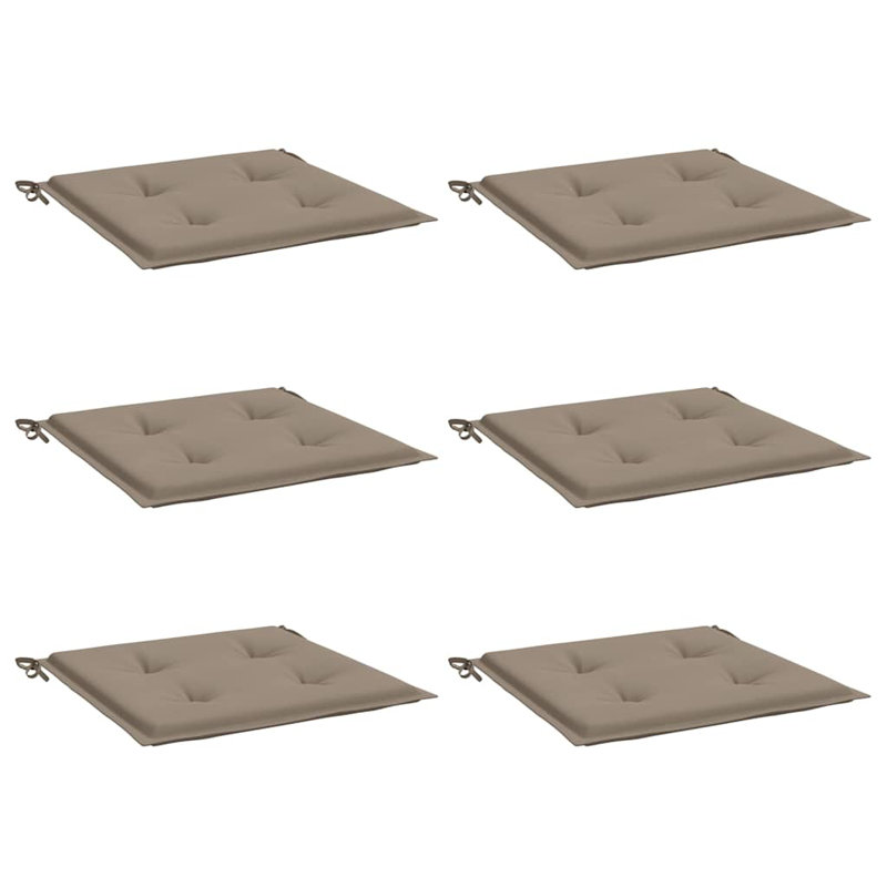Coussin de siège d'extérieur, 15,7 po x 15,7 po x 1,2 po, Taupe