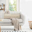 Housse de coussin décoratif contemporaine 100% coton à franges de couleur unie Contemporary-125100136