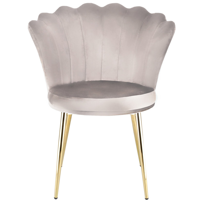 Daisy - Velvet Chair with Back-Rest, Taupe