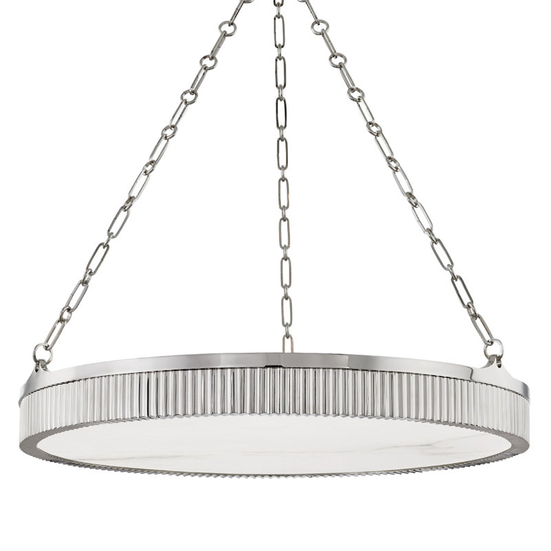 Williford 8 - Light Wagon Wheel Chandelier, Polished Nickel