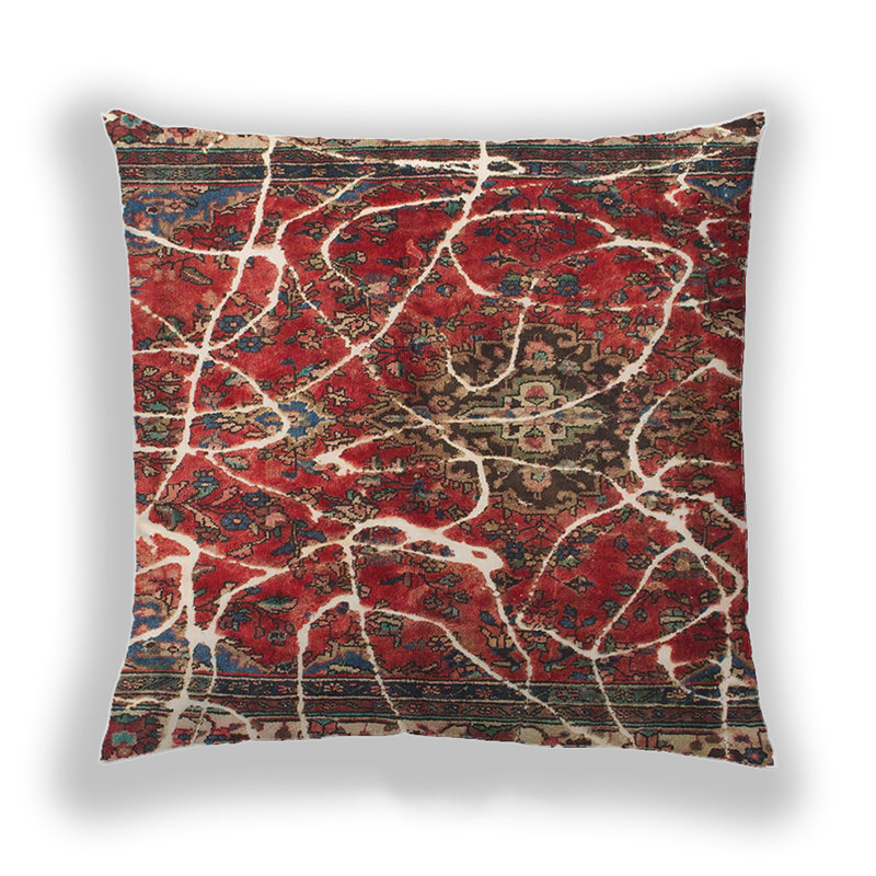 Coussin Abstract 1244, Microsuède