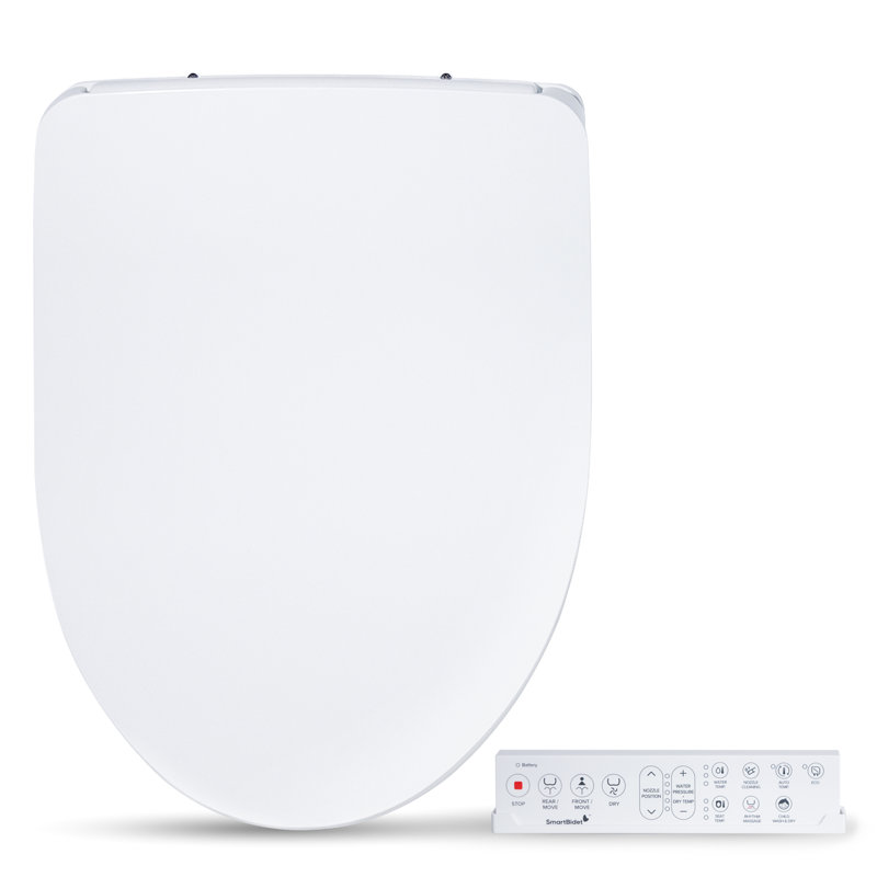 SmartBidet Advanced Electric Bidet Seat For Elongated Toilets With Remote Control
