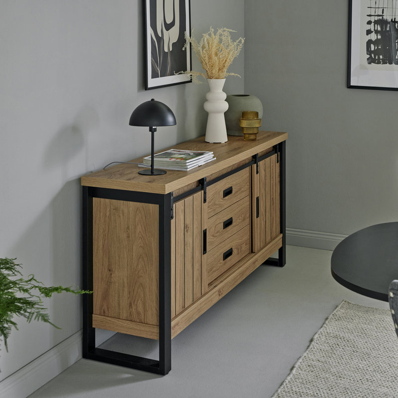 Bonnert 60,39" Sideboard 2 Doors 3 Drawers 
