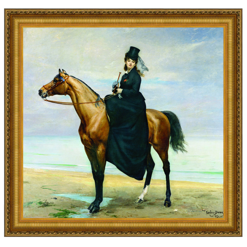 Équestre, portrait de Mademoiselle Croizette, 1873, reproduction d'art encadrée sur toile