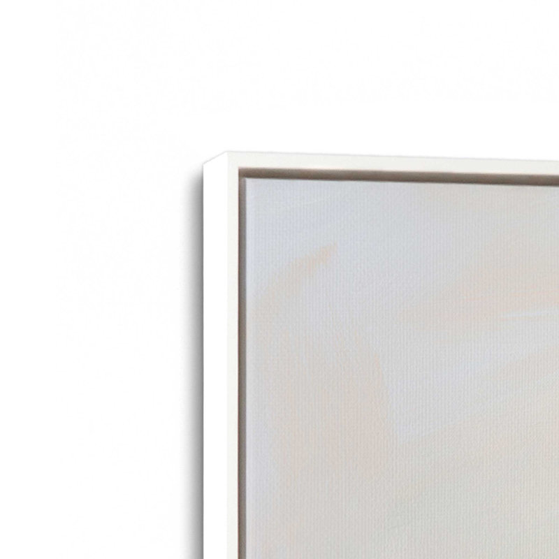 Dawn's Soft Light - ensemble de 2, H 17 po x l 34 po, Cadre flottant blanc opaque