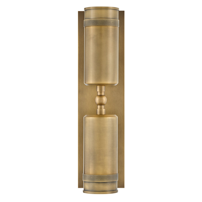 Pratt 19" Aluminum Pivotable Wall Mount Lantern, Heritage Brass