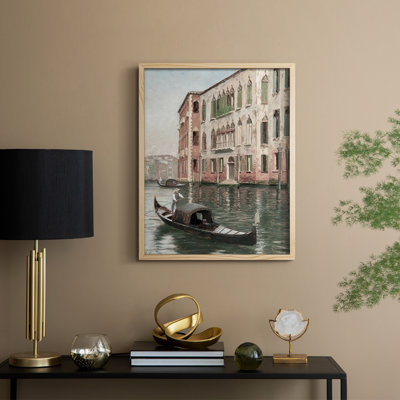 Vintage Landscape CC Framed Print - Solid Wood