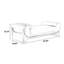 Banc rembourré blanc-438718189