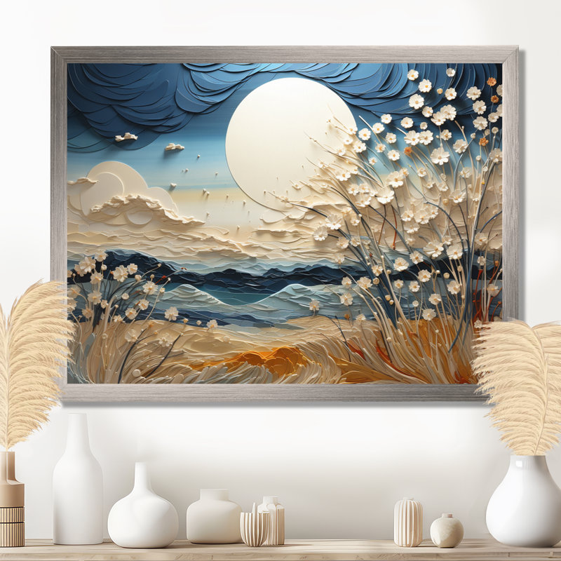 Clouds Prairies Collages VI - Clouds, impressions encadrées, Toile tendue, H 24 po x l 32 po x P 1 po