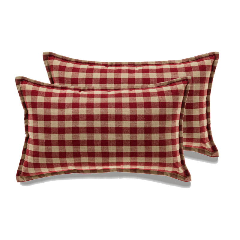 Coussin MICHAEL PENNEY / Buffalo Check, Rouge