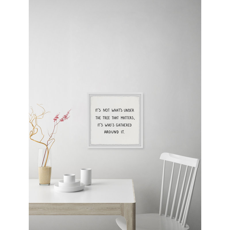 Gifts Don't Matter - Single Picture Frame Print, 30cm H x 30cm W x 3.81cm D