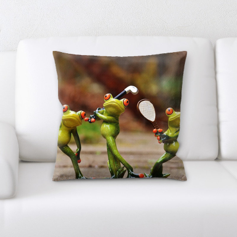Coussin de grenouilles