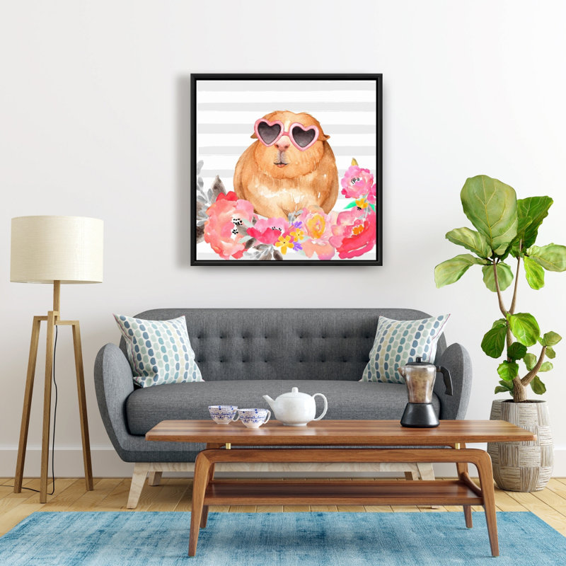 " Guinea Pig With Glasses "