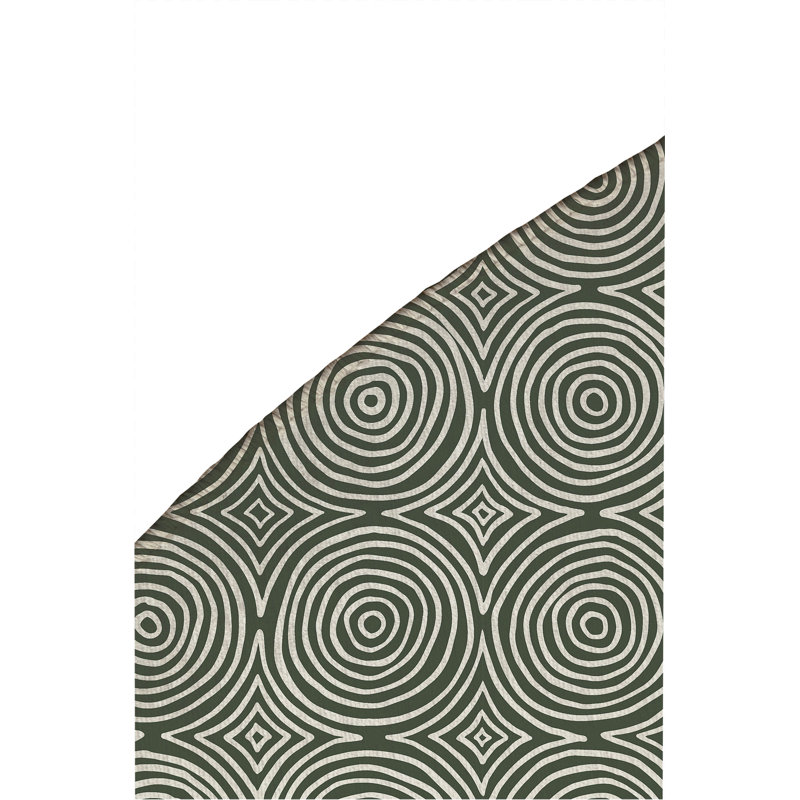 Tapis d'extérieur antidérapant Rolling Circles, Rond 5 pi
