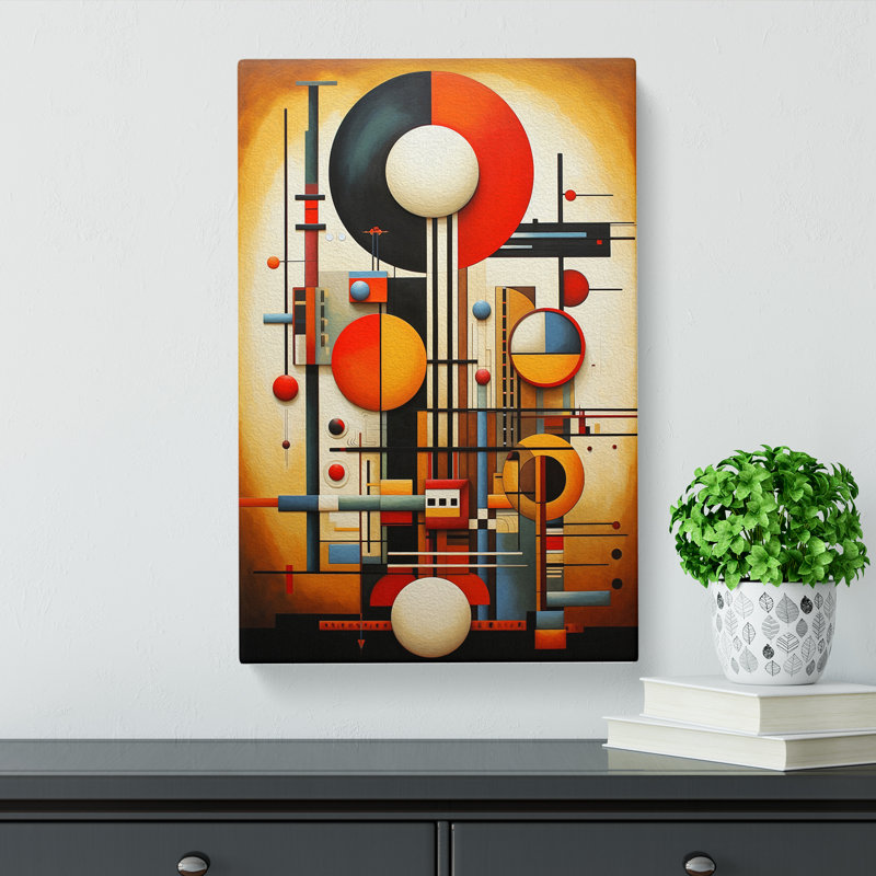 Bauhaus Deco - Wrapped Canvas, 50cm H x 35cm W x 3cm D
