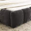 Grand lit plateforme avec revêtement en chenille, conception moderne, sans sommier pour lit de chambre à coucher, structure solide et stable en tissu,-83860547