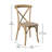 Arquit Stackable Cross-Back Wooden Bistro Chair-125313783-125324606