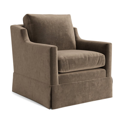 Gigi Upholstered Swivel Armchair