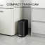 Poubelle compacte 1,3 gallons avec couvercle visible-131366642-131366640