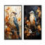 Oiseau, réalisme aviaire - ensemble de 2 reproductions d'art sur toile-102573763-102573769