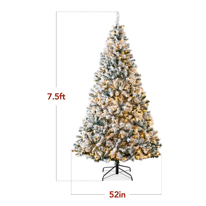 6ft Pre-lit Artificial Christmas Tree, 7.5'