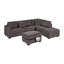 Canapé modulaire en velours côtelé-896508875