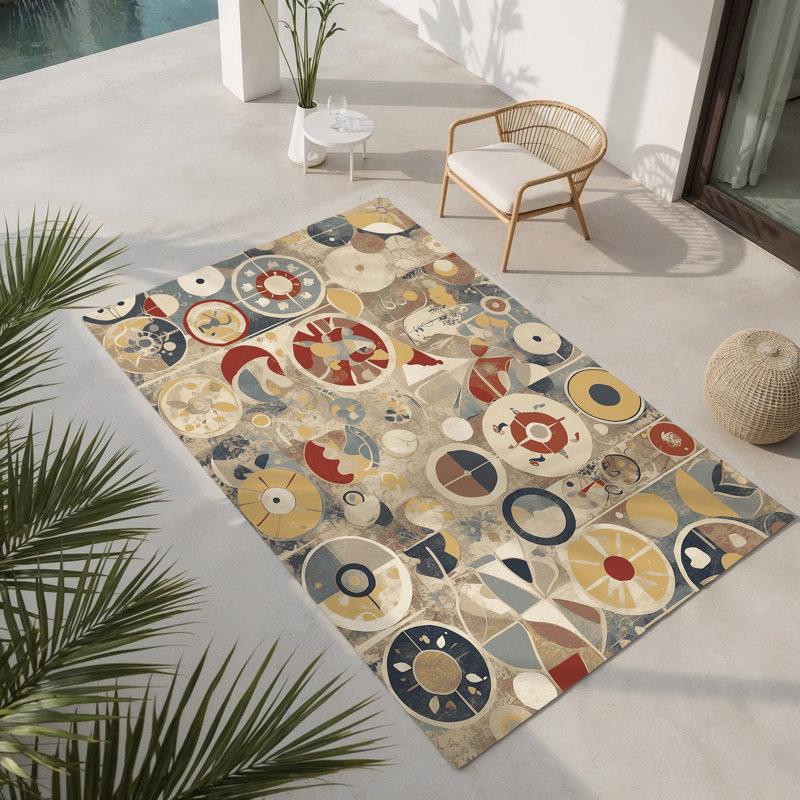 Tapis intérieur et extérieur Retro Flex, Rectangle 1 pi 6 po x 2 pi 6 po