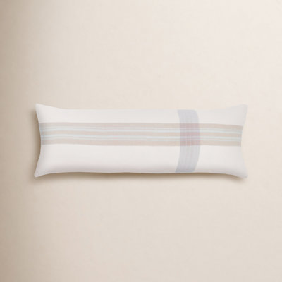 Geneva Plaid Cotton Reversible Throw Pillow