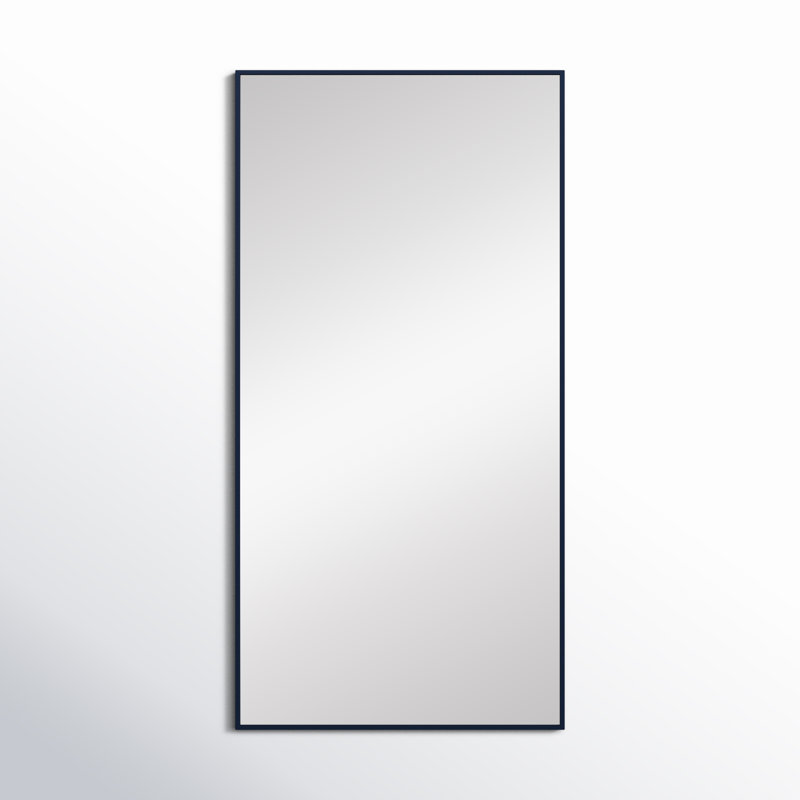 Sabine Metal Rectangle Wall Mirror, 60" x 30", Blue