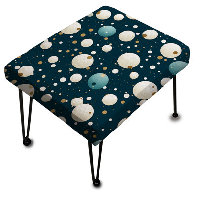 Motif nautique à pois Allure - Repose-pieds rectangulaire à pois